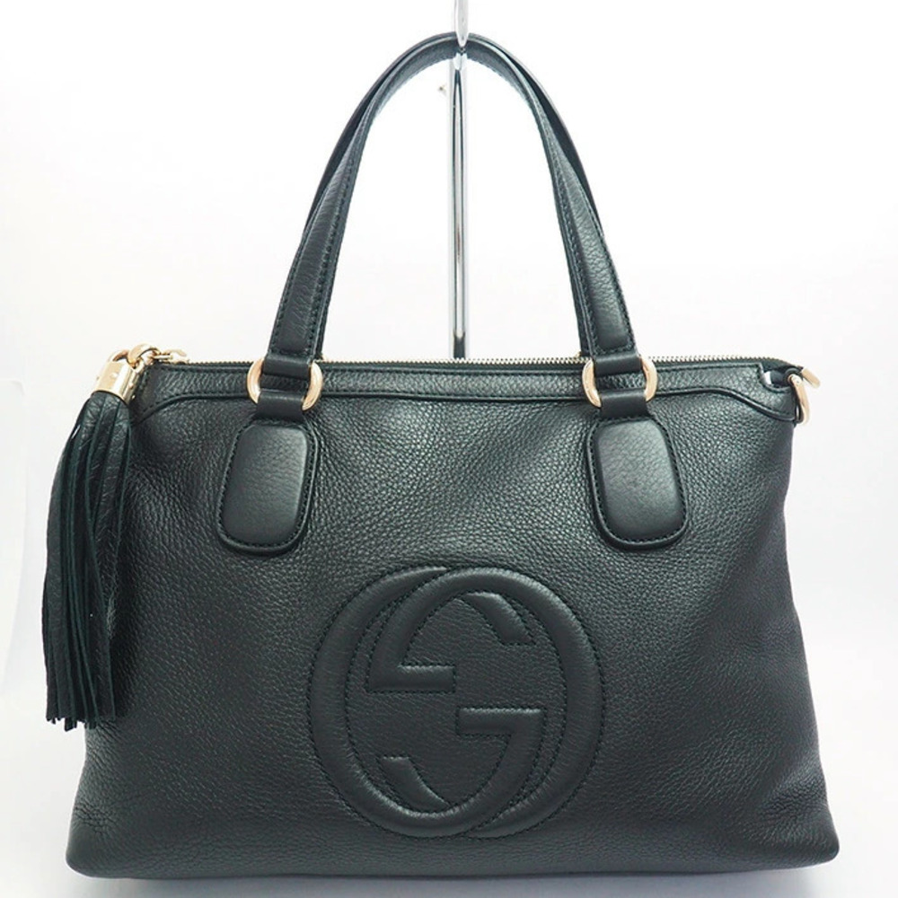 Gucci Interlocking GG Fringe Tassel Soho Bag Handbag